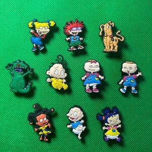 NEW - Set of 10 Rugrats Shoe Charms Crocs